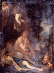 Nymphe und Satyr